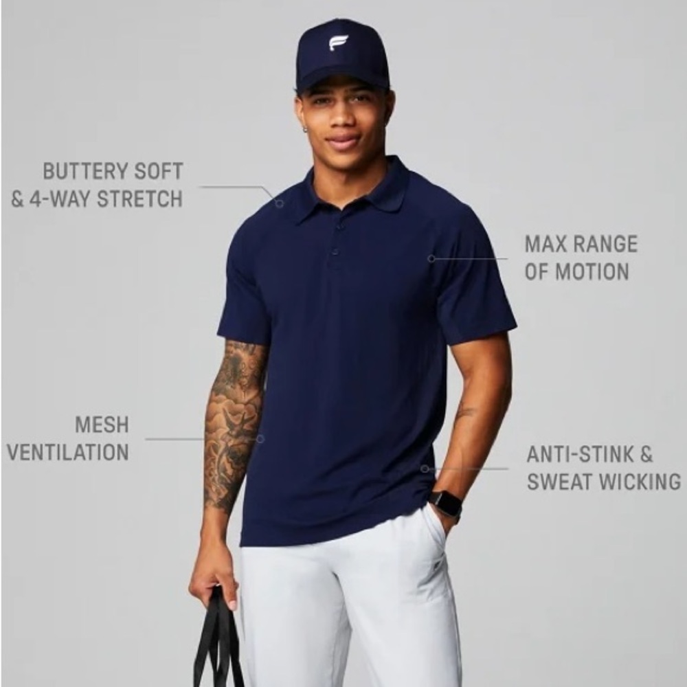 Fabletics Training Day Men's Polo - Picture 10 of 10